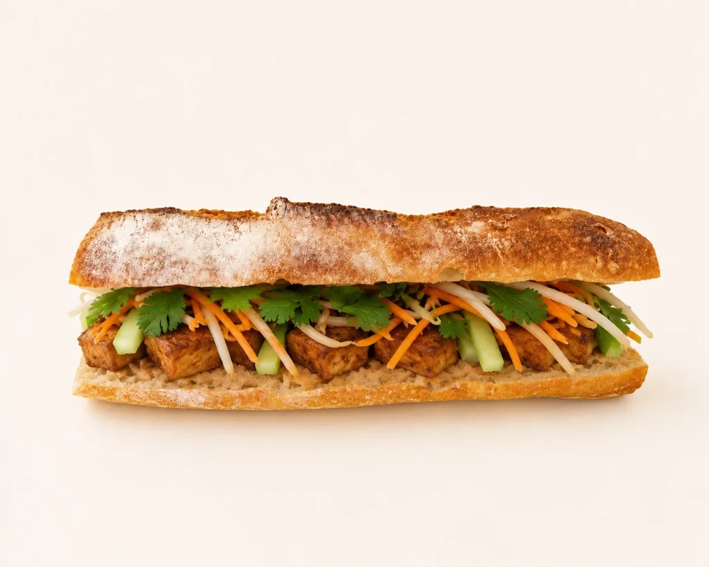 Bánh mì végétarien tofu