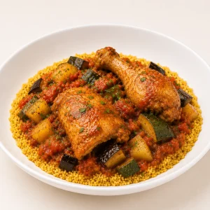 Tajine de poulet légumes grillés
