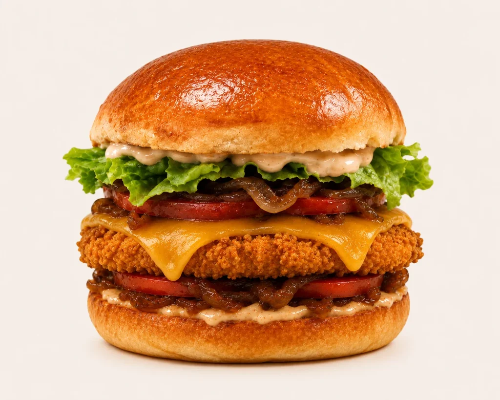 Burger maison poulet sauce burger