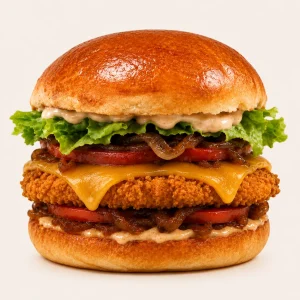 Burger maison poulet sauce burger