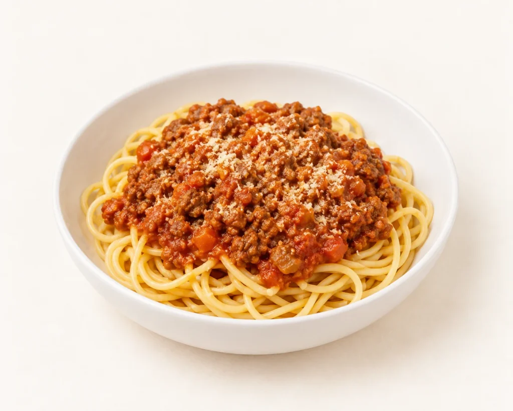 Spaghetti sauce bolognaise traditionnelle maison